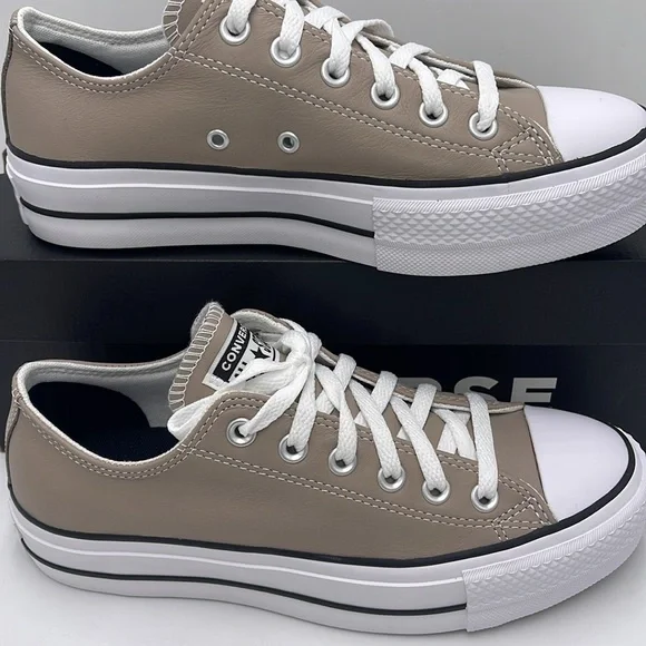 Converse WMNS Tan A14906C
CTAS LIFT OX
WONDER STONE/WHITE/BLACK Platforms - Picture 2 of 16